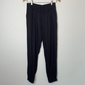 TNA Black Jogger Elastic Waist and Cuffs Size Small